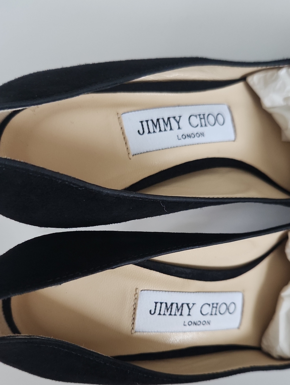 Jimmy Choo Romy 85mm Black Suede Pointed Pumps - Picture 4 of 15